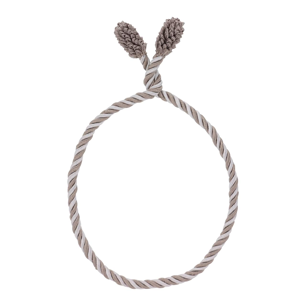 Haute Decor 16" Taupe & White Decorative Twist Ties, 6ct.